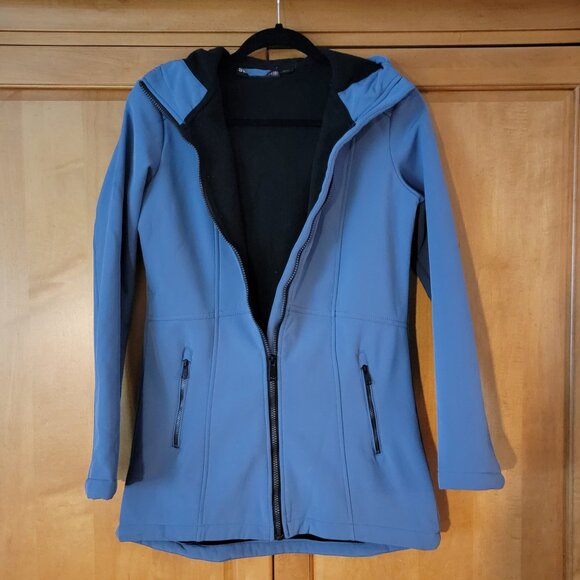 Swiss Tech Soft Shell Women's Grey Stone Full Zip Hooded Jacket - XS - Picture 4 of 9